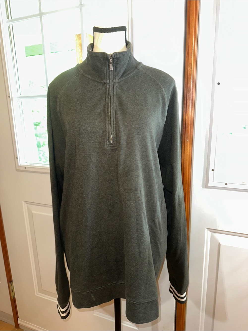 Brooks Brothers Counrry Club Dark Green Quarter-Zip Pullover Sweater